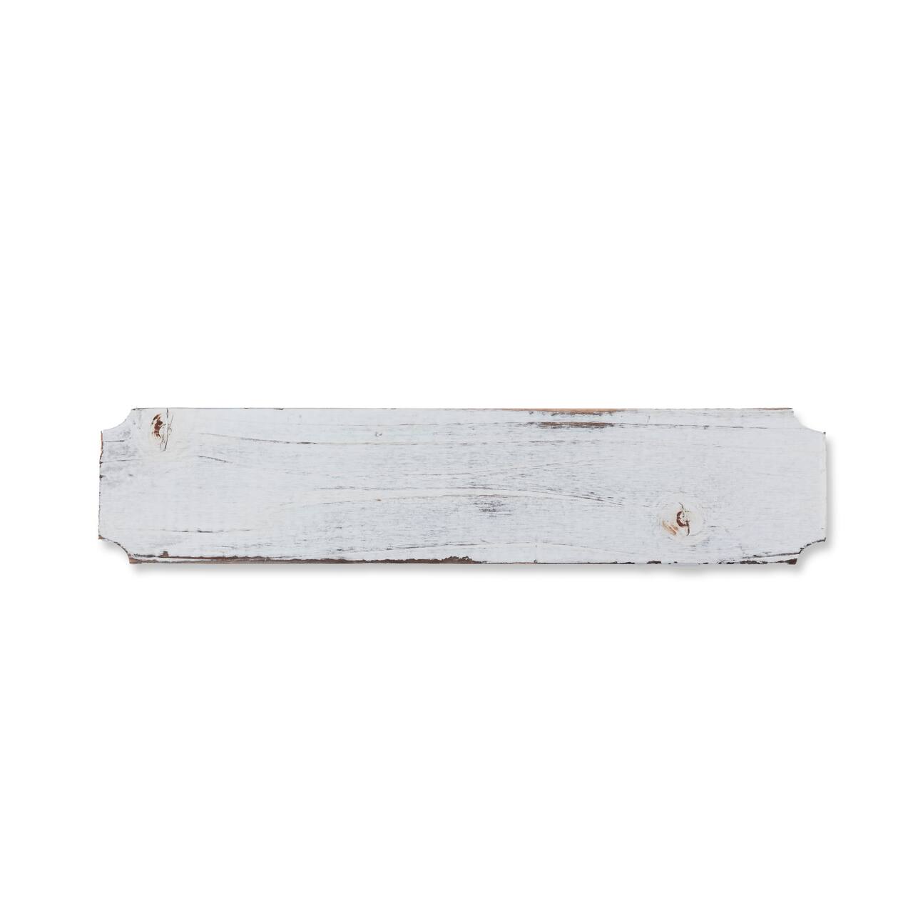 18&#x22; Whitewashed Wood Rectangle Plaque by Make Market&#xAE;